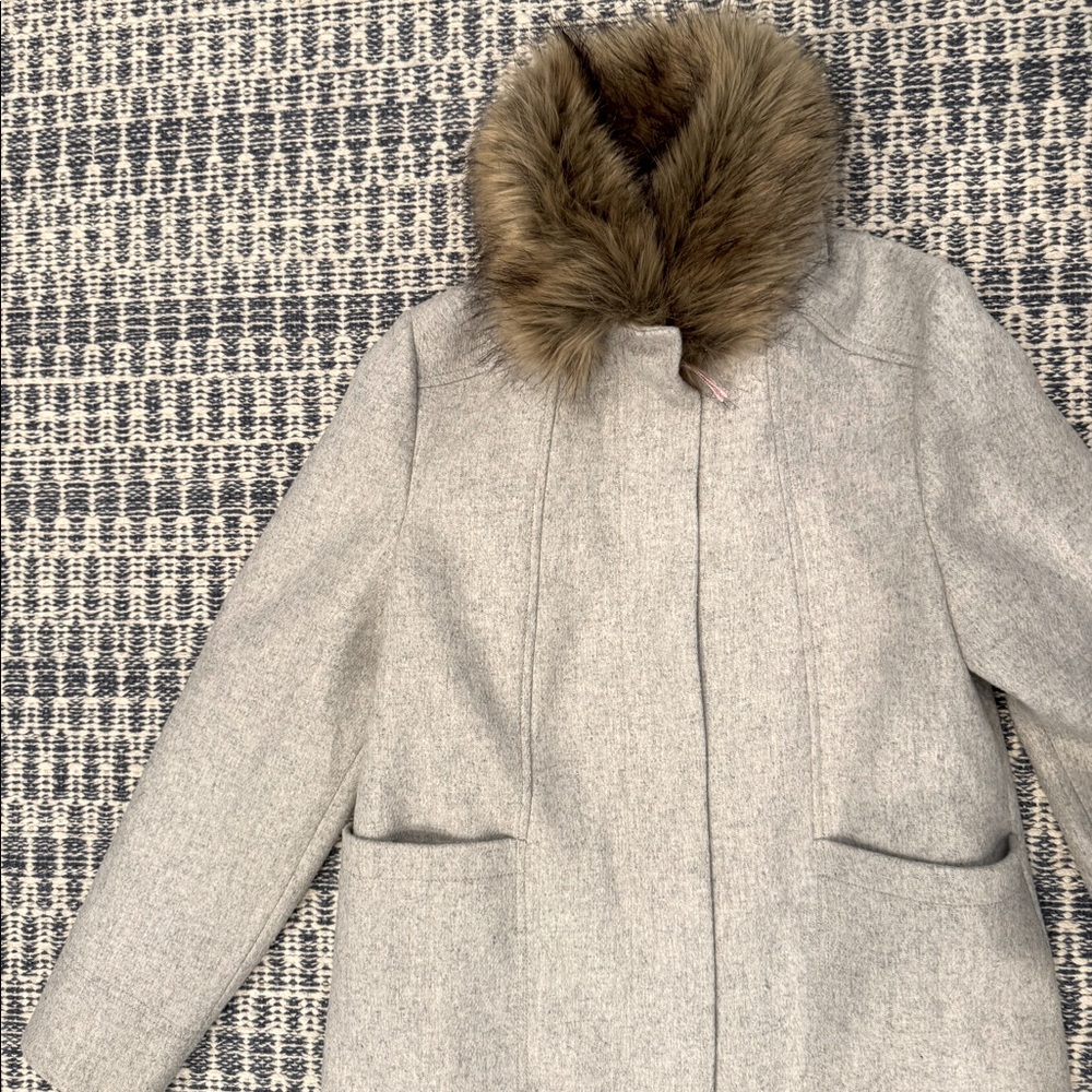 Girls Wool J Crew Car Coat size 16 - Picture 4 of 6